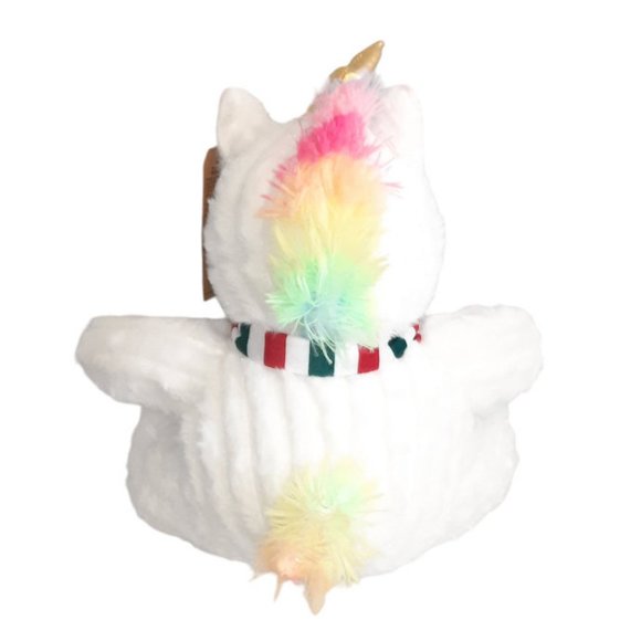 2023 PetSmart Bliss The Unicorn Squeaker White & Rainbow Pet Plush Toy 1… - Picture 4 of 5